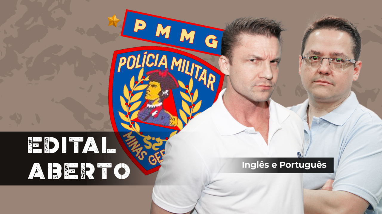 PMMG 2024 Edital Aberto Preparatório Completo de Português e Inglês